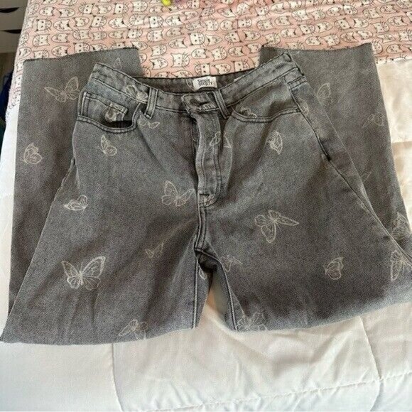 Simple Society Ankle Straight Super High Rise Jeans Size 27 - Picture 3 of 10